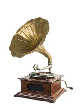 Old gramophone Stock Photos