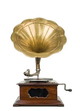 Old gramophone Stock Photos