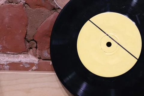 Old gramophone record background Stock Photos