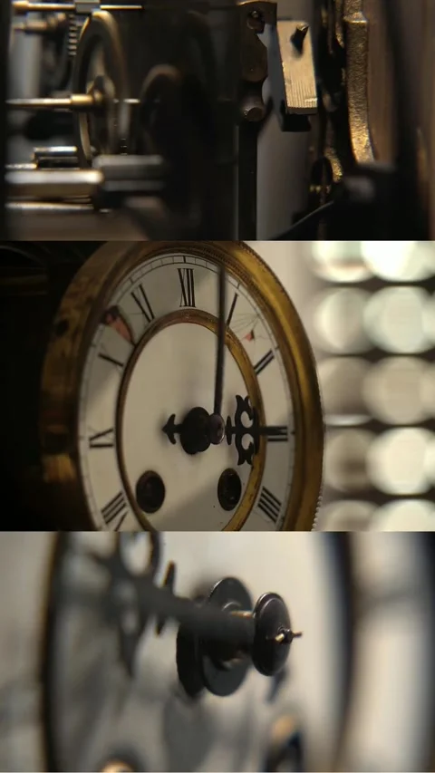 Old grandfather clock. Stock Footage 287855332