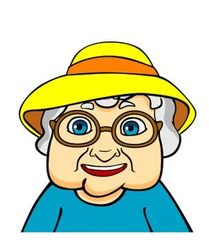 Old grandmother Stock Illustration