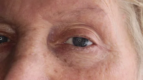 Old Grandmother Looking At The Camera 2 Stock-Footage 47017662