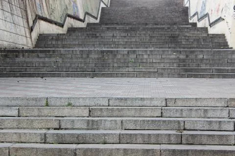Old granite staircase Stock Photos