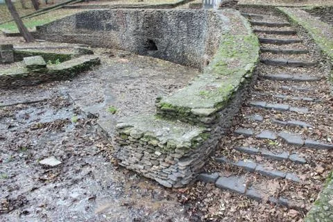 Old granite staircase Stock Photos