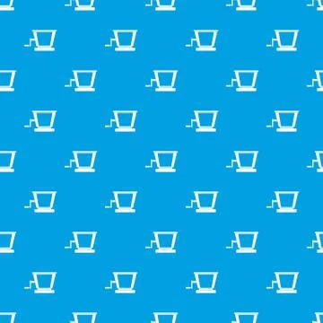 Old grape juicer pattern seamless blue Illustrazione stock