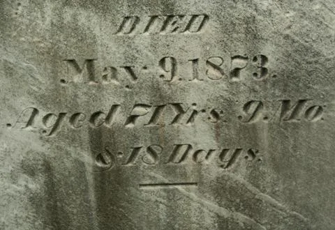 Old gravestone closeup Stock Photos