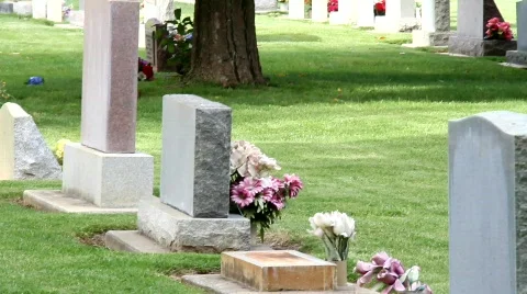 Old Graveyard 0844 Stock Footage 689091