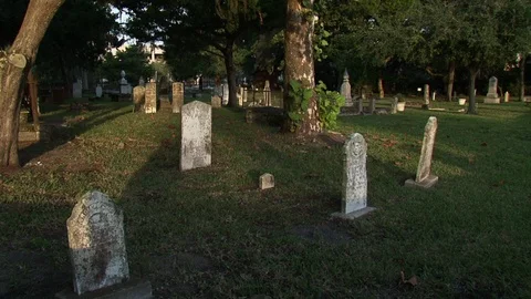 Old Graveyard-Cemetery Stock Footage 92209859