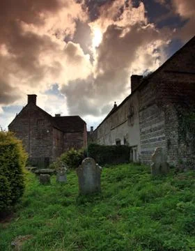 Old graveyard Stock Photos