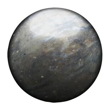 Old gray and rust metallic ball. Illustrazione stock
