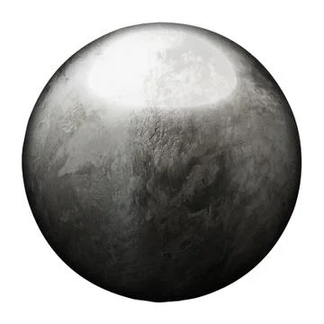 Old gray and rust metallic ball. isolated with clipping path. 3d illustration Stock Illustration