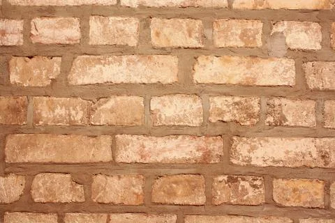 Old gray brick wall as background Stock Photos