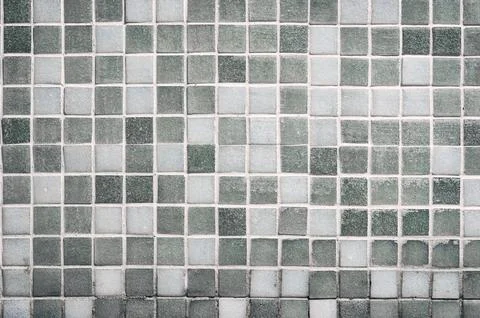 Old gray tile wall Stock Photos