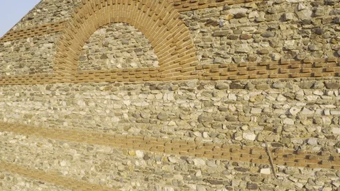 Old Greece Structure Aerial View 8 Vídeo Stock 122357040