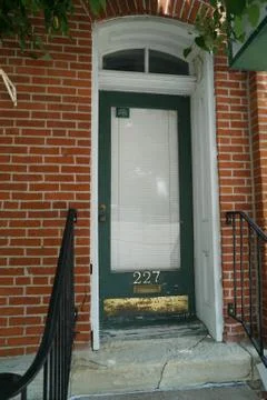 Old green door Stock Photos