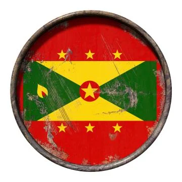 Old Grenada flag Stock Illustration