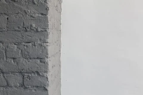 Old grey brick wall background Stock Photos