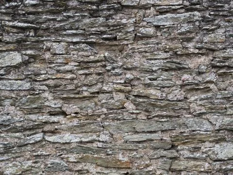 Old grey slate wall Stock-Fotos