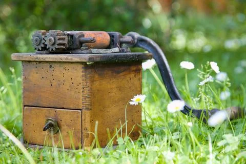 Old grinder 스톡 사진