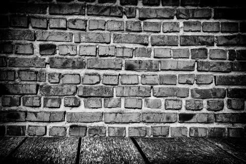 Old grunge brick wall background Stock-Fotos