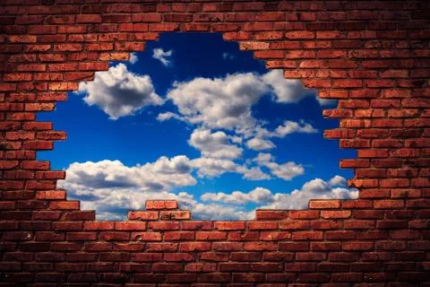 Old grunge brick wall background Stock Photos
