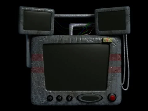 Old grunge computer 스톡 동영상 7631718