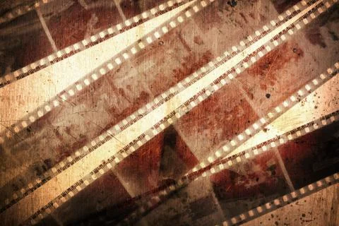 Old grunge negative films background 写真素材