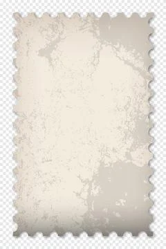Old grunge postage stamp. Clean postage stamp template. Postage stamp borde.. Stock Illustration