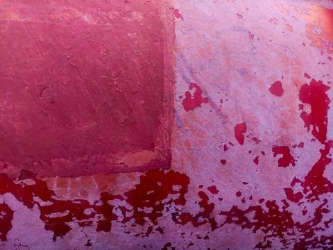 Old grunge red paint texture. Outdoor textured retro messy background. Stock Illustration