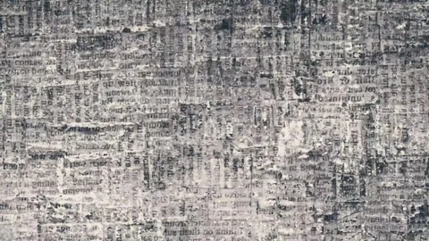 Old grunge ripped torn collage posters creased crumpled paper placard Stock Footage 277093754