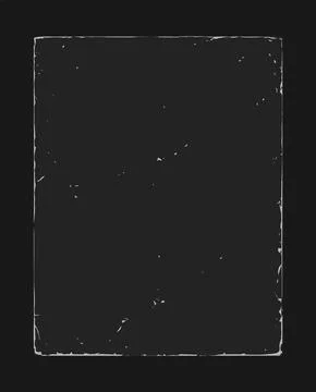 Old Grunge Texture Overlay Border Design Vector Illustration Stock Illustration