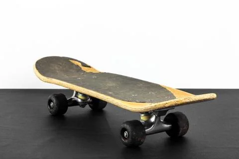 Old grungy skateboard Stock Photos