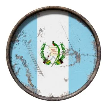 Old Guatemala flag Stock Illustration