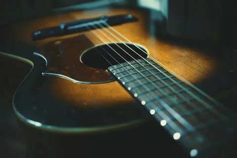 Old Guitar Body Stock Photos