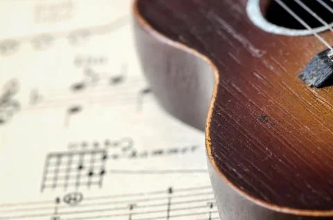 The old guitar Stock Photos