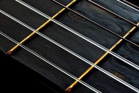 Old Guitars Low Key Stock Photos