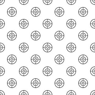 Old gun aim pattern seamless Stock Illustration