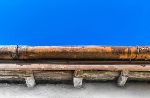 Old gutter Foto stock
