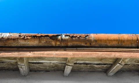 Old gutter Foto stock