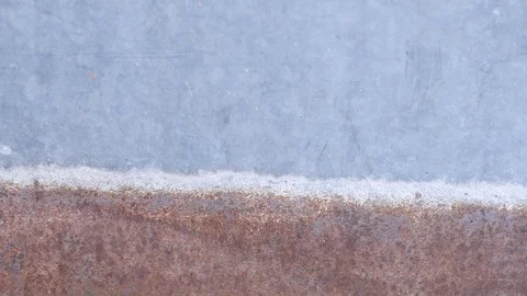 Old half rusty metal plate Stock Footage 88918955