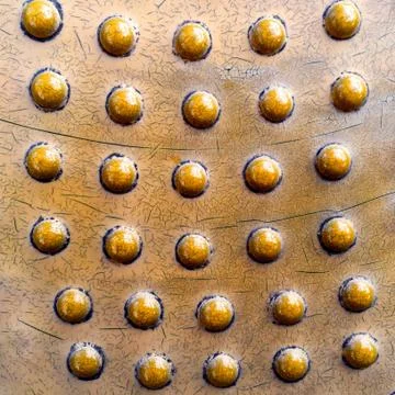 Old Half Sphere Button Pattern Foto stock