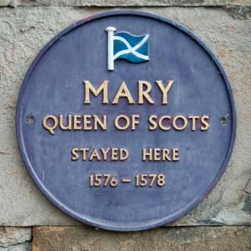 Old Hall Hotel Buxton Plaque Stock Photos