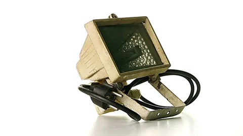 Оld halogen lamp loop Stock Footage 30778457