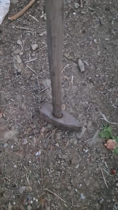 Old Hammer on Dirt Ground Stock Footage 318093975