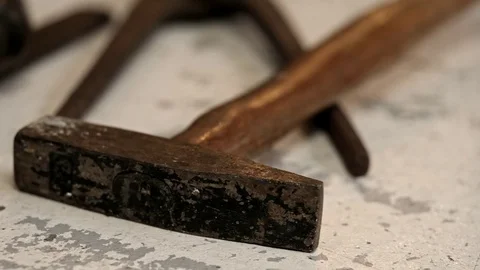 Old hammer Stock Footage 84711977