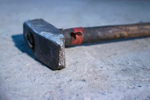 The old hammer. Stock Photos