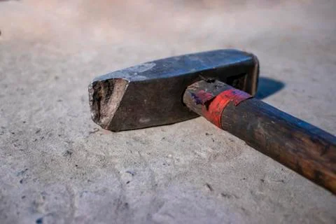 The old hammer. Stock Photos