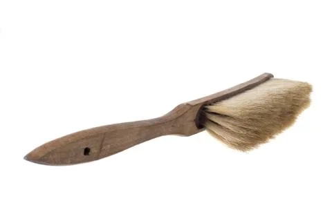 Old hand broom Stock Photos