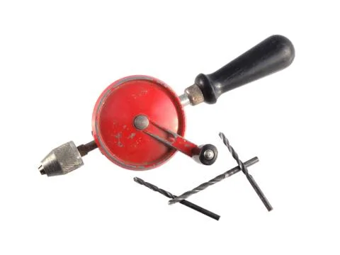 Old hand drill Stock Photos