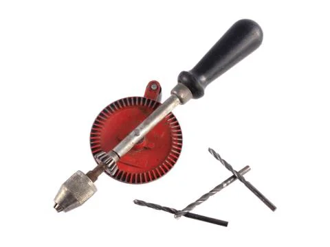 Old hand drill Stock Photos